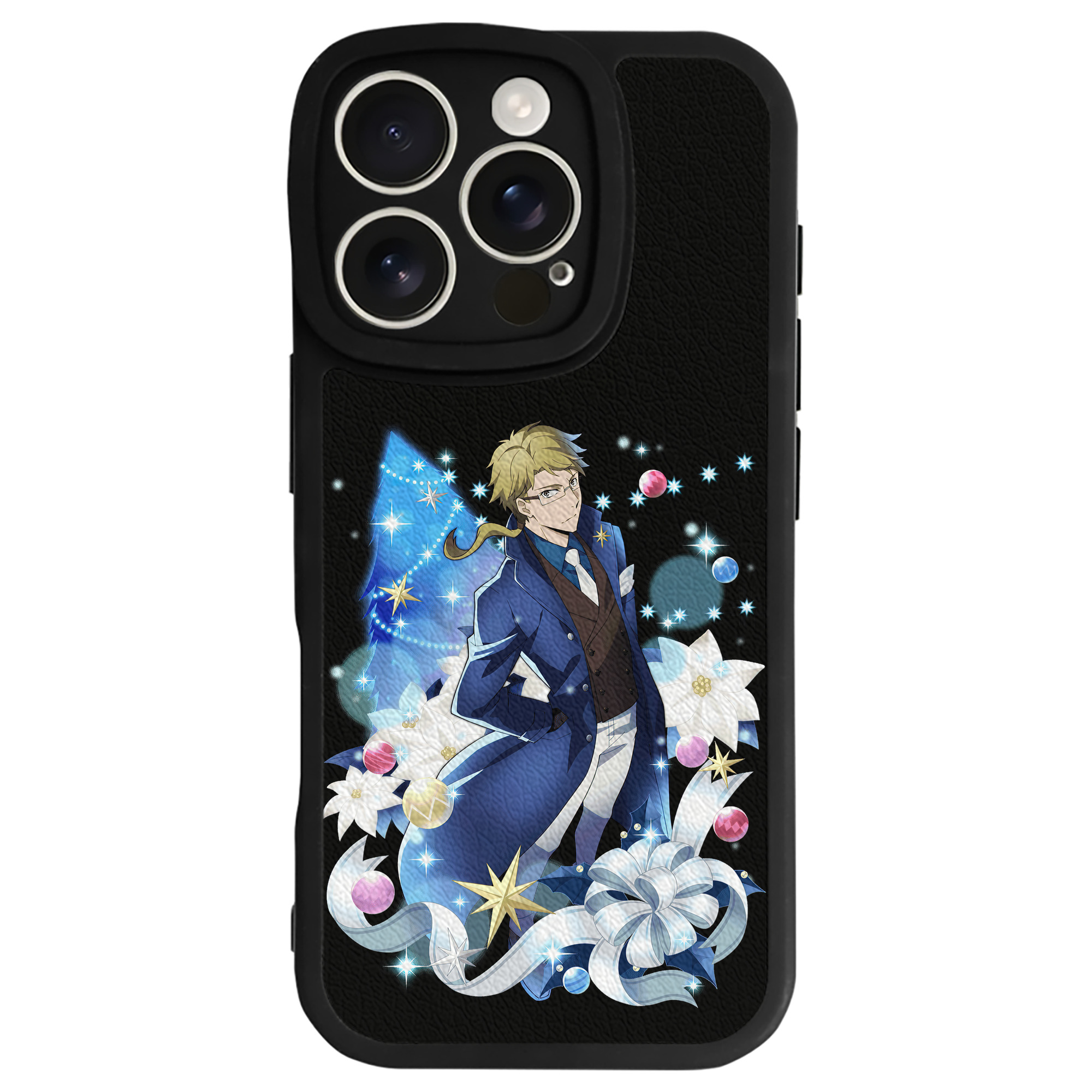 （画像用） 文豪ストレイドッグス Bungo Stray Dogs 【iPhone 16シリーズ対応】シリコンスマホケース（レザー調） 材質：シリコン